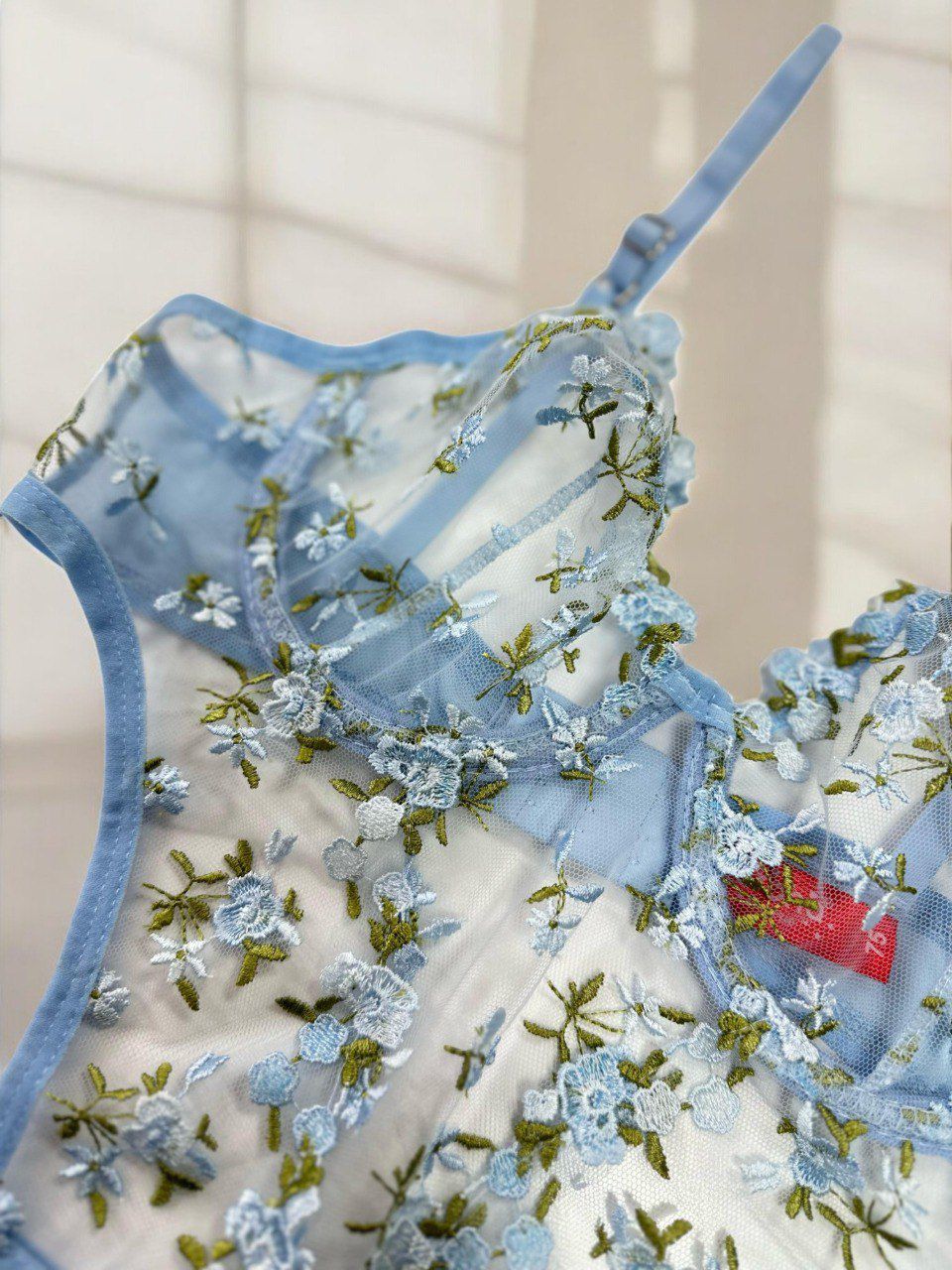 Çıtır Mavi Tül Bodysuit 
